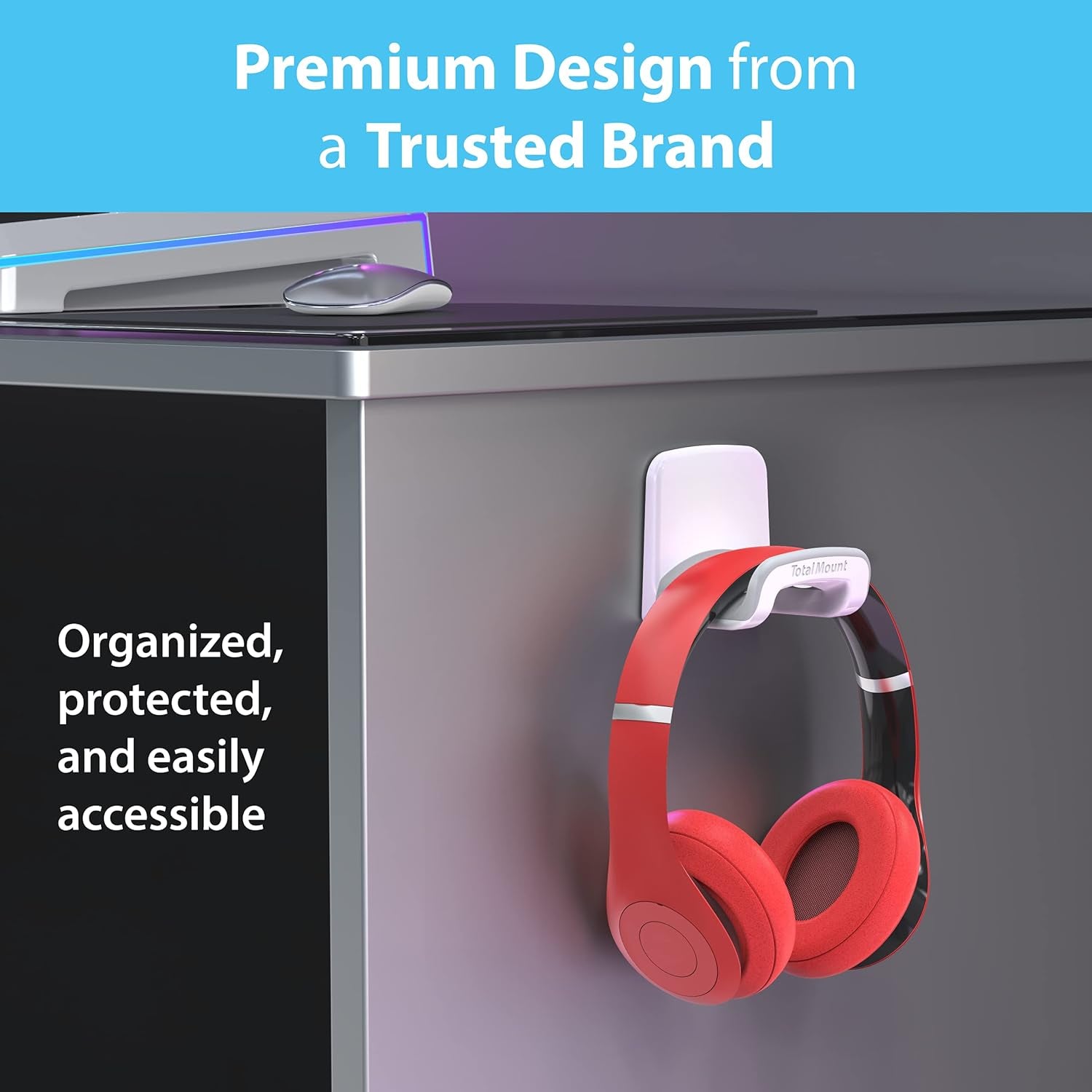Headphone Hanger Removable Adhesive